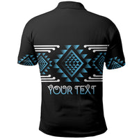 Aotearoa Atua Ranginui Personalised Polo Shirt Maori Sky Father Taniko Motifs
