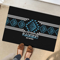 Aotearoa Atua Ranginui Rubber Doormat Maori Sky Father Taniko Motifs
