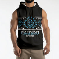 Aotearoa Atua Ranginui Personalised Sleeveless Hoodie Maori Sky Father Taniko Motifs