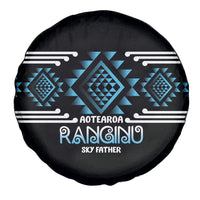 Aotearoa Atua Ranginui Spare Tire Cover Maori Sky Father Taniko Motifs