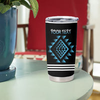 Aotearoa Atua Ranginui Personalised Tumbler Cup Maori Sky Father Taniko Motifs