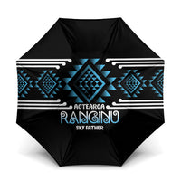 Aotearoa Atua Ranginui Umbrella Maori Sky Father Taniko Motifs