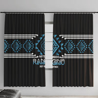 Aotearoa Atua Ranginui Window Curtain Maori Sky Father Taniko Motifs