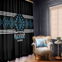 Aotearoa Atua Ranginui Window Curtain Maori Sky Father Taniko Motifs