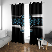 Aotearoa Atua Ranginui Window Curtain Maori Sky Father Taniko Motifs
