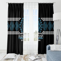 Aotearoa Atua Ranginui Window Curtain Maori Sky Father Taniko Motifs