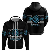 Aotearoa Atua Ranginui Personalised Zip Hoodie Maori Sky Father Taniko Motifs