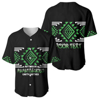 Aotearoa Atua Papatuanuku Personalised Baseball Jersey Maori Earth Mother Taniko Motifs