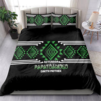 Aotearoa Atua Papatuanuku Bedding Set Maori Earth Mother Taniko Motifs