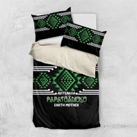 Aotearoa Atua Papatuanuku Bedding Set Maori Earth Mother Taniko Motifs