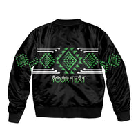 Aotearoa Atua Papatuanuku Personalised Bomber Jacket Maori Earth Mother Taniko Motifs