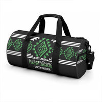 Aotearoa Atua Papatuanuku Duffle Bag Maori Earth Mother Taniko Motifs