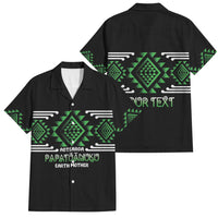 Aotearoa Atua Papatuanuku Personalised Family Matching Off Shoulder Short Dress and Hawaiian Shirt Maori Earth Mother Taniko Motifs