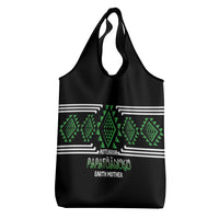 Aotearoa Atua Papatuanuku Grocery Bag Maori Earth Mother Taniko Motifs