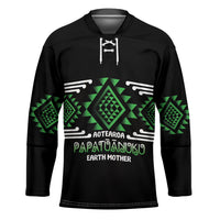 Aotearoa Atua Papatuanuku Personalised Hockey Jersey Maori Earth Mother Taniko Motifs