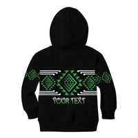 Aotearoa Atua Papatuanuku Personalised Kid Hoodie Maori Earth Mother Taniko Motifs