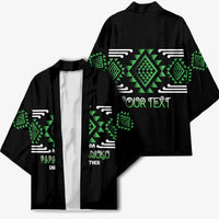 Aotearoa Atua Papatuanuku Personalised Kimono Maori Earth Mother Taniko Motifs