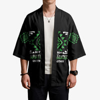Aotearoa Atua Papatuanuku Personalised Kimono Maori Earth Mother Taniko Motifs