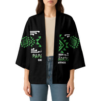 Aotearoa Atua Papatuanuku Personalised Kimono Maori Earth Mother Taniko Motifs