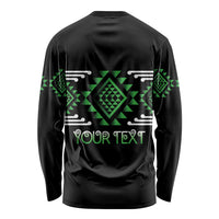 Aotearoa Atua Papatuanuku Personalised Long Sleeve Shirt Maori Earth Mother Taniko Motifs