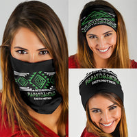Aotearoa Atua Papatuanuku Neck Gaiter Maori Earth Mother Taniko Motifs