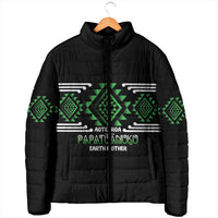 Aotearoa Atua Papatuanuku Personalised Padded Jacket Maori Earth Mother Taniko Motifs