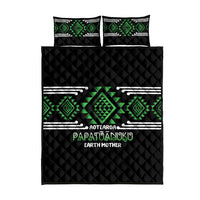 Aotearoa Atua Papatuanuku Quilt Bed Set Maori Earth Mother Taniko Motifs