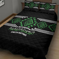 Aotearoa Atua Papatuanuku Quilt Bed Set Maori Earth Mother Taniko Motifs