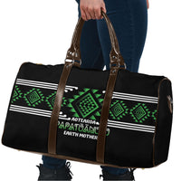 Aotearoa Atua Papatuanuku Travel Bag Maori Earth Mother Taniko Motifs