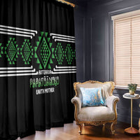 Aotearoa Atua Papatuanuku Window Curtain Maori Earth Mother Taniko Motifs