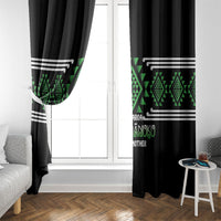 Aotearoa Atua Papatuanuku Window Curtain Maori Earth Mother Taniko Motifs