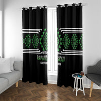 Aotearoa Atua Papatuanuku Window Curtain Maori Earth Mother Taniko Motifs