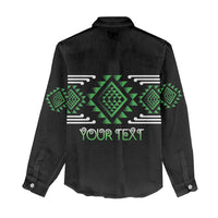 Aotearoa Atua Papatuanuku Personalised Women Casual Shirt Maori Earth Mother Taniko Motifs