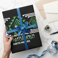 Aotearoa Atua Papatuanuku Wrapping Paper Maori Earth Mother Taniko Motifs