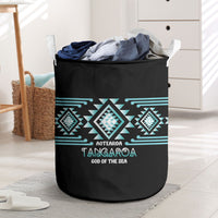 Aotearoa Atua Tangaroa Laundry Basket Maori God Of The Sea Taniko Motifs