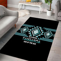 Aotearoa Atua Tangaroa Area Rug Maori God Of The Sea Taniko Motifs