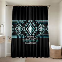 Aotearoa Atua Tangaroa Bathroom Set Maori God Of The Sea Taniko Motifs