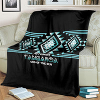 Aotearoa Atua Tangaroa Blanket Maori God Of The Sea Taniko Motifs