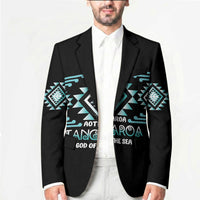 Aotearoa Atua Tangaroa Personalised Blazer Maori God Of The Sea Taniko Motifs