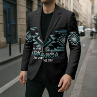 Aotearoa Atua Tangaroa Personalised Blazer Maori God Of The Sea Taniko Motifs