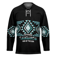 Aotearoa Atua Tangaroa Personalised Hockey Jersey Maori God Of The Sea Taniko Motifs