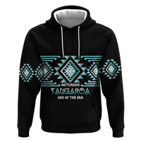 Aotearoa Atua Tangaroa Personalised Hoodie Maori God Of The Sea Taniko Motifs