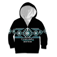 Aotearoa Atua Tangaroa Personalised Kid Hoodie Maori God Of The Sea Taniko Motifs