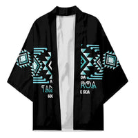 Aotearoa Atua Tangaroa Personalised Kimono Maori God Of The Sea Taniko Motifs