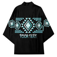 Aotearoa Atua Tangaroa Personalised Kimono Maori God Of The Sea Taniko Motifs