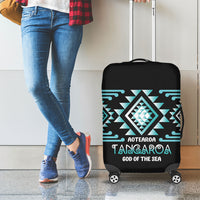 Aotearoa Atua Tangaroa Luggage Cover Maori God Of The Sea Taniko Motifs