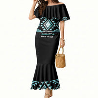 Aotearoa Atua Tangaroa Personalised Mermaid Dress Maori God Of The Sea Taniko Motifs