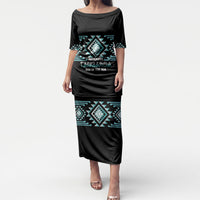 Aotearoa Atua Tangaroa Personalised Puletasi Maori God Of The Sea Taniko Motifs