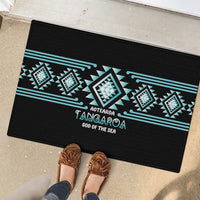 Aotearoa Atua Tangaroa Rubber Doormat Maori God Of The Sea Taniko Motifs