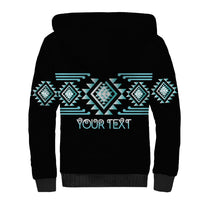 Aotearoa Atua Tangaroa Personalised Sherpa Hoodie Maori God Of The Sea Taniko Motifs